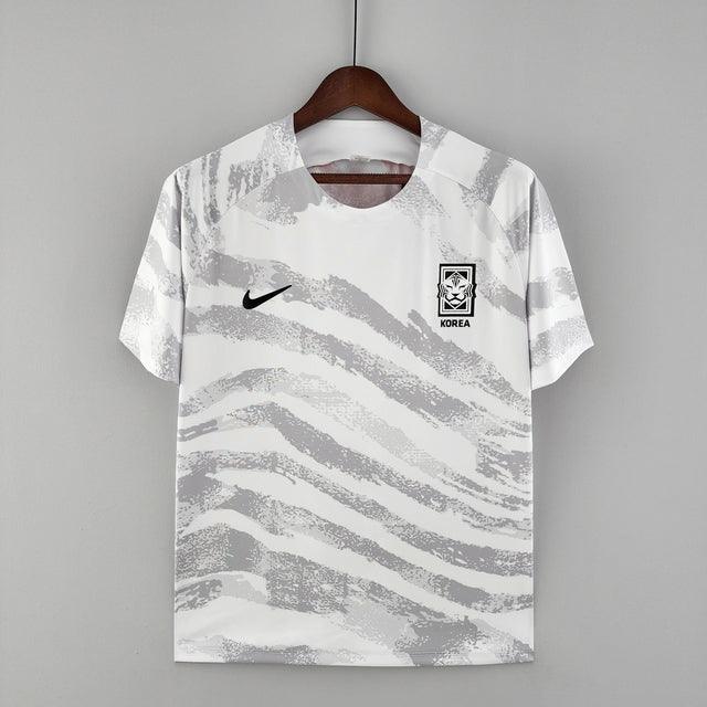 Camisa de Entrenamiento Seleccion Coréia do Sul 2022 Nike - Blanco e Gris