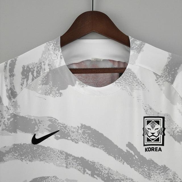 Camisa de Entrenamiento Seleccion Coréia do Sul 2022 Nike - Blanco e Gris