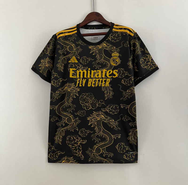 Camiseta Real Madrid 23/24 Edición Especial - Negro/Dorado