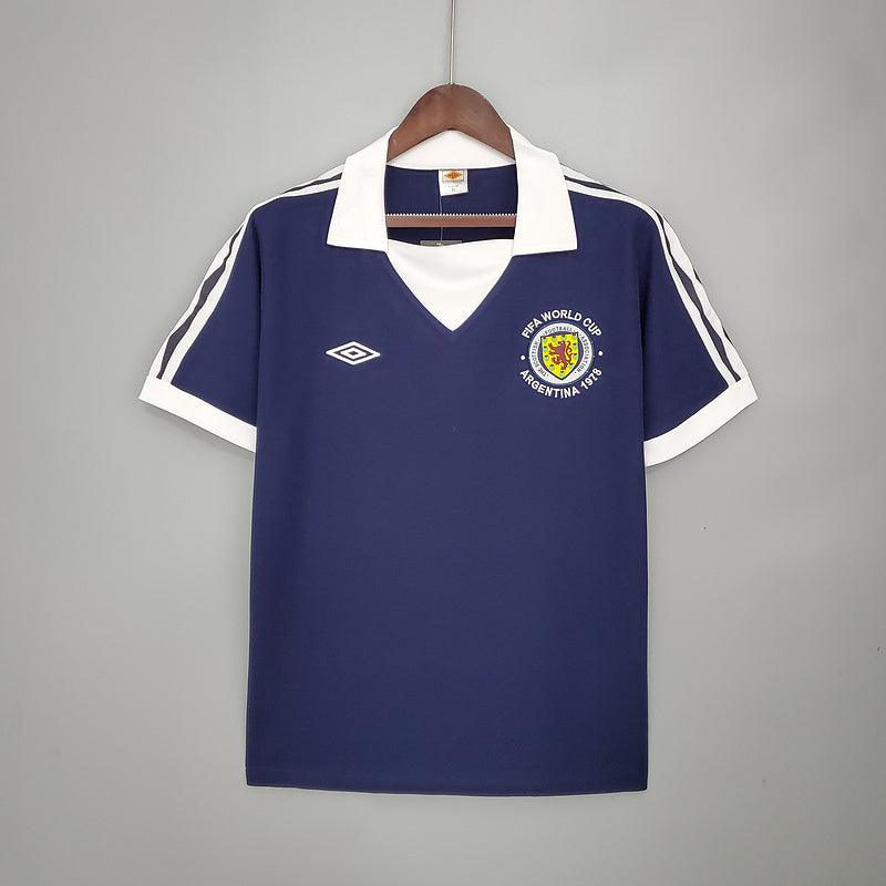 Camiseta Selección Escocia Retro 1978 - Azul