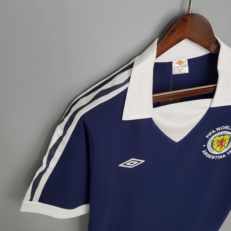 Camiseta Selección Escocia Retro 1978 - Azul