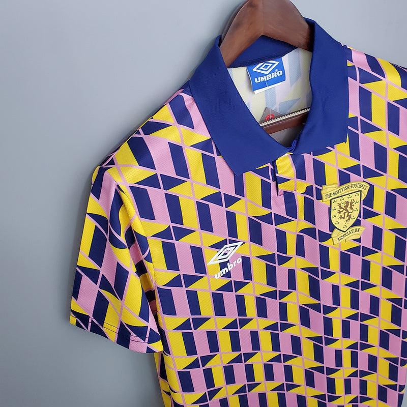 Camiseta Selección Escocia Retro 1988/1989 - Amarillo