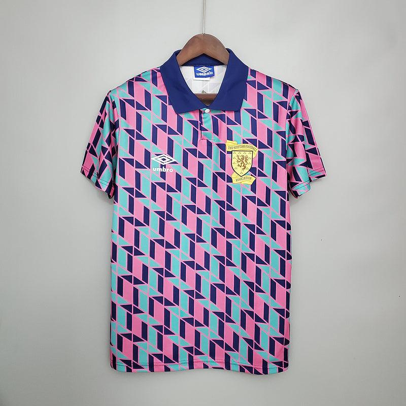 Camiseta Selección Escocia Retro 1988/1989 - Rosa