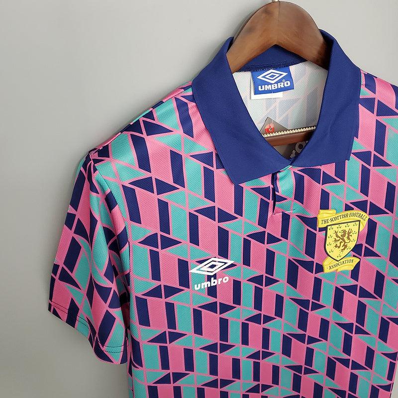 Camiseta Selección Escocia Retro 1988/1989 - Rosa