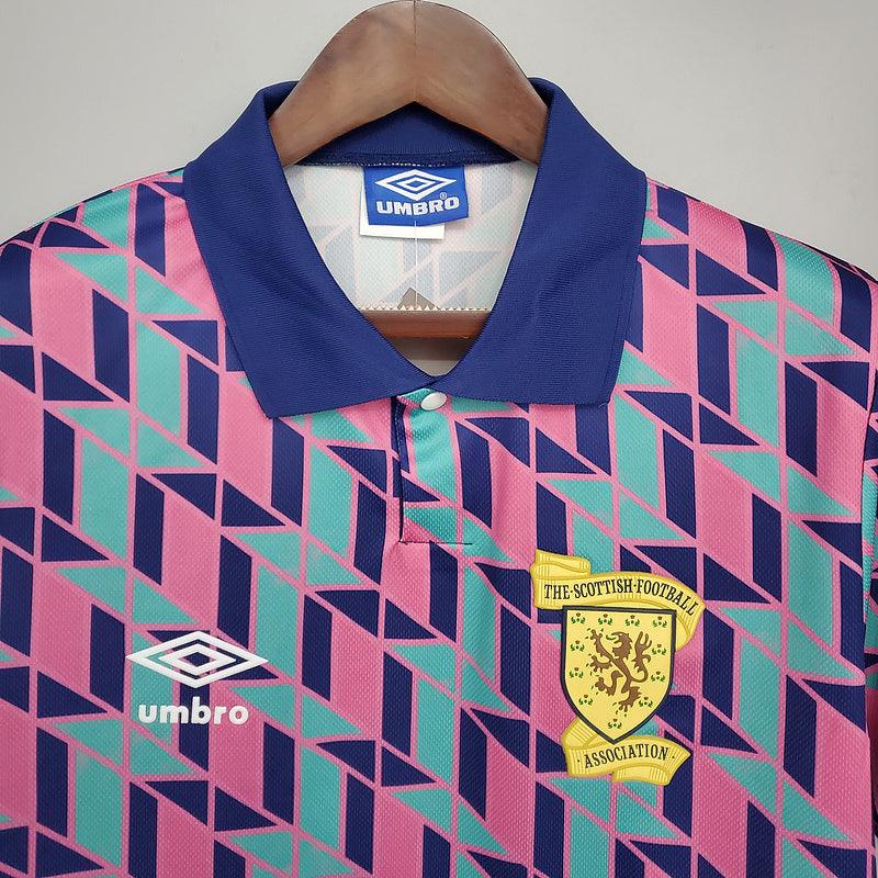 Camiseta Selección Escocia Retro 1988/1989 - Rosa