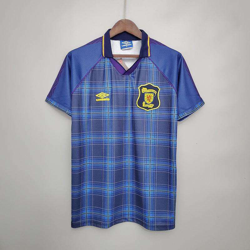 Camiseta Selección Escócia Retro 1994/1996 - Azul