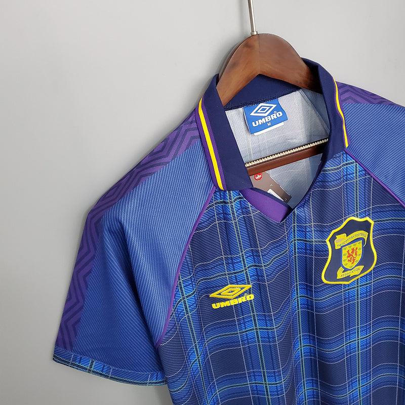 Camiseta Selección Escócia Retro 1994/1996 - Azul