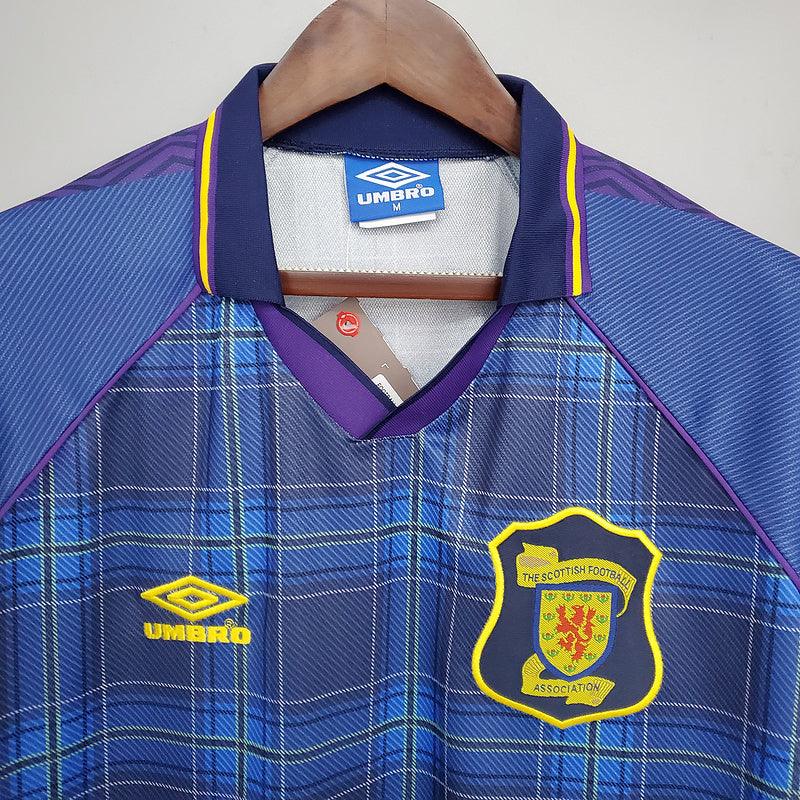 Camiseta Selección Escócia Retro 1994/1996 - Azul