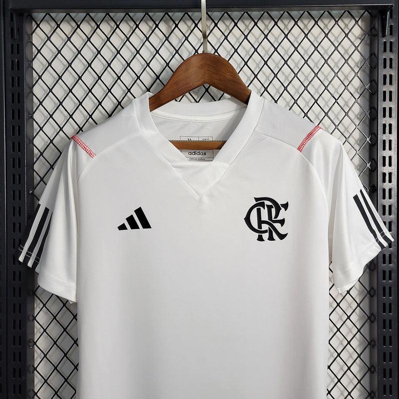 Camiseta Flamengo 23/24 Femenina - Blanco/Negro