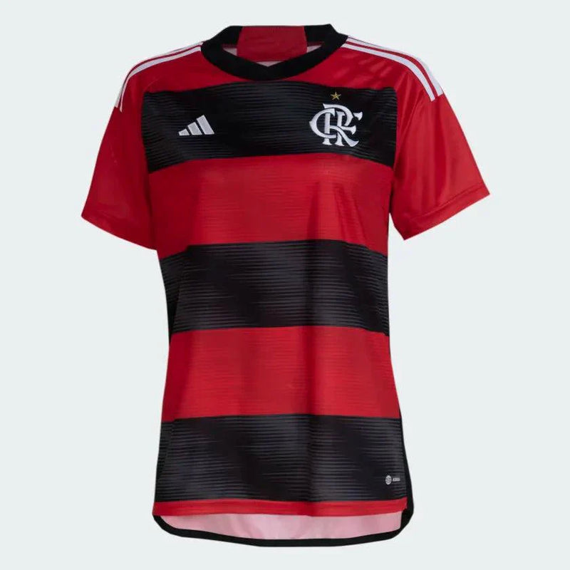 Camisa Femenina Flamengo 23/24 Adidas - Rubro Negro