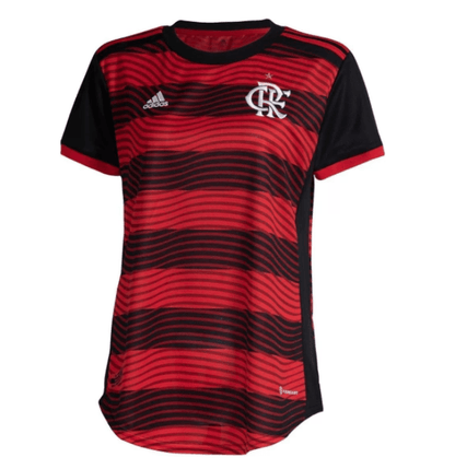 Camisa Femenina Flamengo I 22/23 Adidas - Rubro Negro