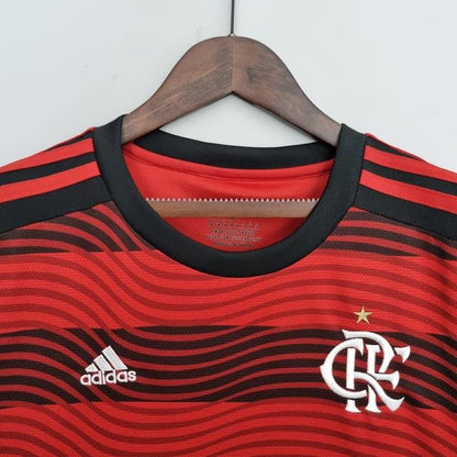 Camisa Femenina Flamengo I 22/23 Adidas - Rubro Negro