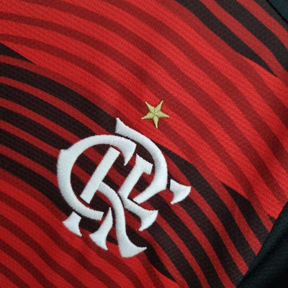 Camisa Femenina Flamengo I 22/23 Adidas - Rubro Negro