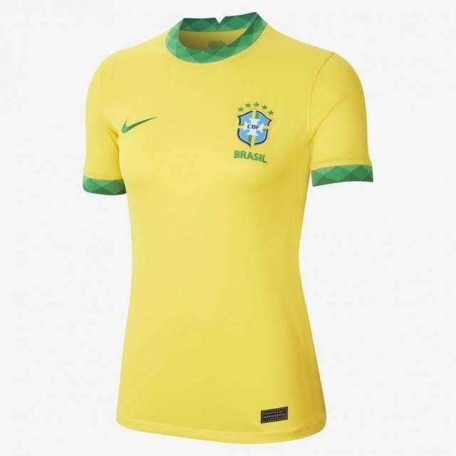 Camisa Femenina Seleccion Brasil I 21/22 Nike - Amarillo