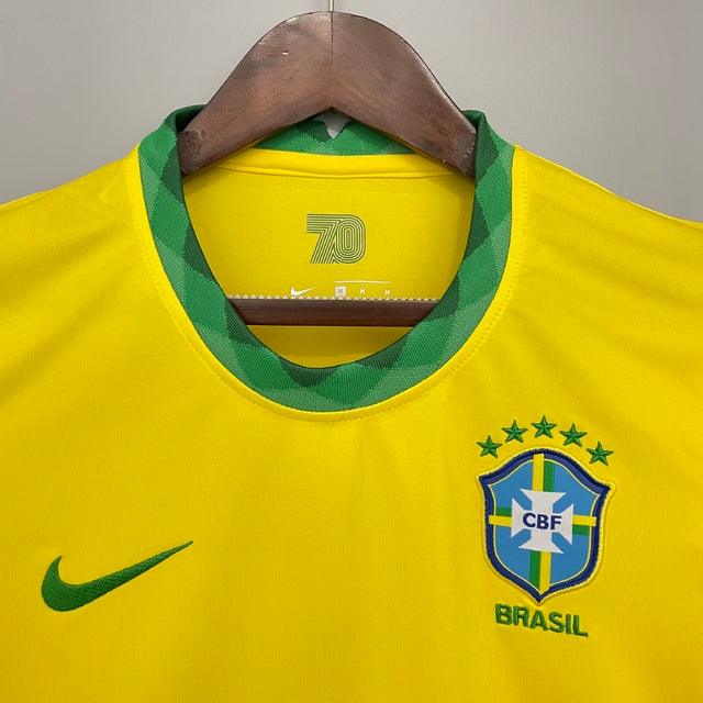 Camisa Femenina Seleccion Brasil I 21/22 Nike - Amarillo