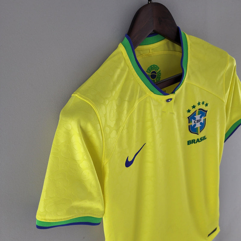 Camisa Femenina Seleccion Brasil I 22/23 Nike - Amarillo