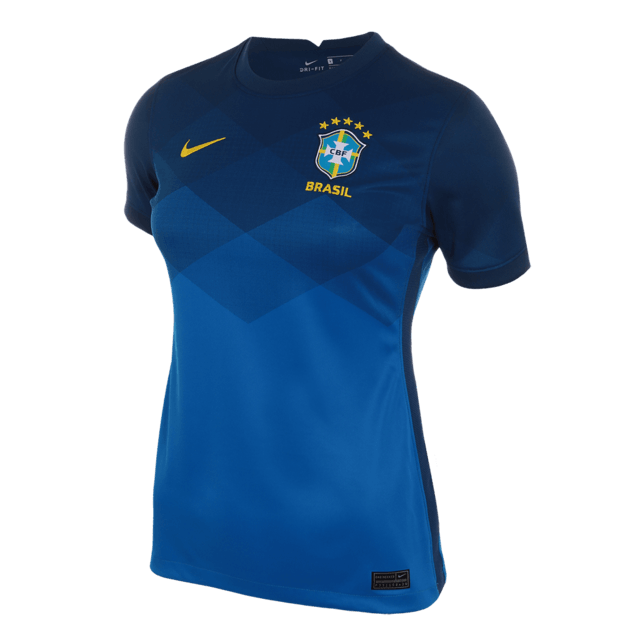 Camisa Femenina Seleccion Brasil II 21/22 Nike - Azul