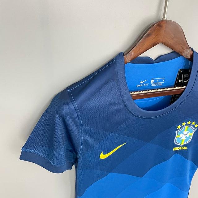 Camisa Femenina Seleccion Brasil II 21/22 Nike - Azul