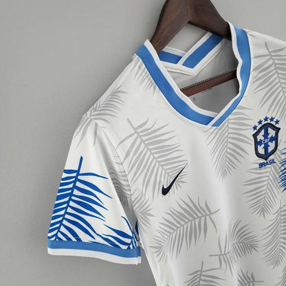 Camisa Femenina Seleccion Brasil Nike - Blanco - Conceito Floresta Amazônica