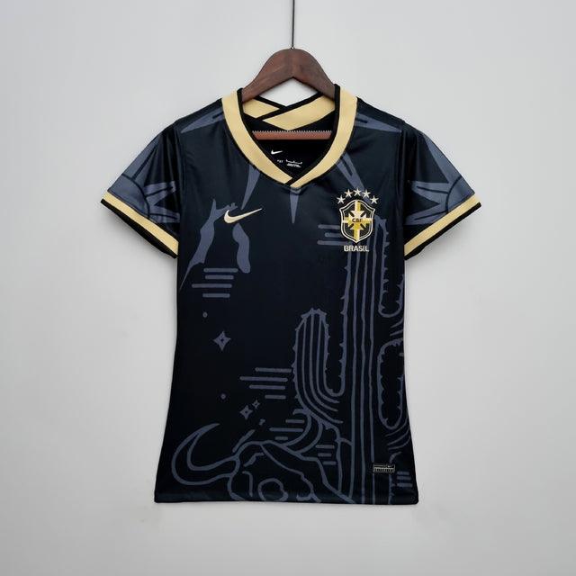 Camisa Femenina Seleccion Brasil Nike - Negro - Conceito Nordeste