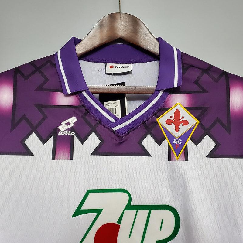 Camiseta Fiorentina Retro 1992/1993 - Blanco/Morado