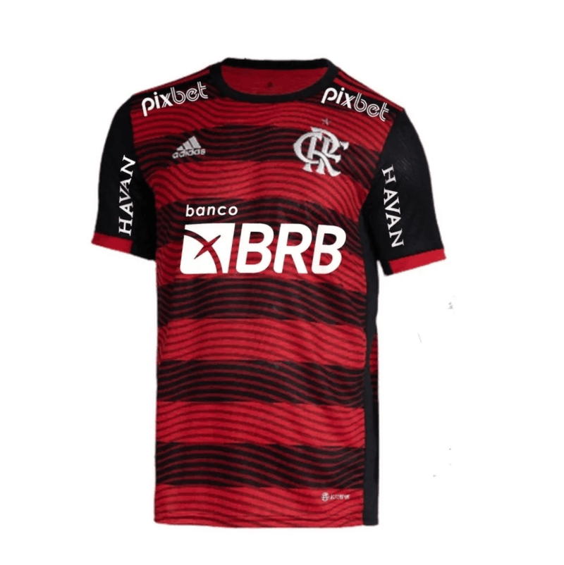 Camisa Flamengo I [Con Patrocinio] 22/23 Adidas - Rubro Negro