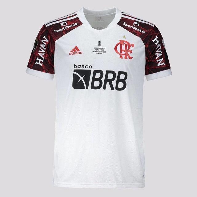 Camisa Flamengo II [Con Patrocinio] 21/22 Adidas - Blanco