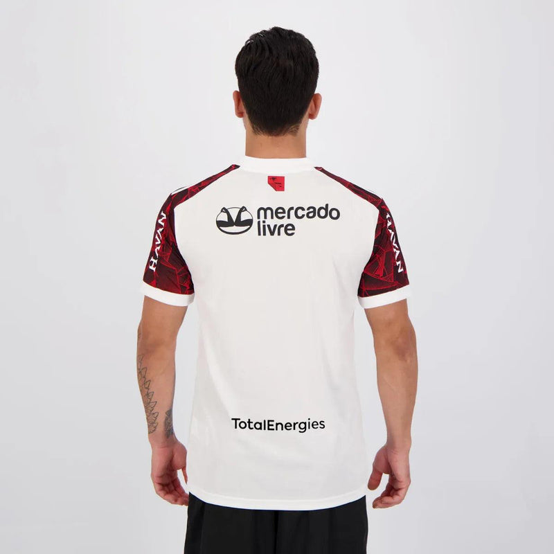 Camisa Flamengo II [Con Patrocinio] 21/22 Adidas - Blanco