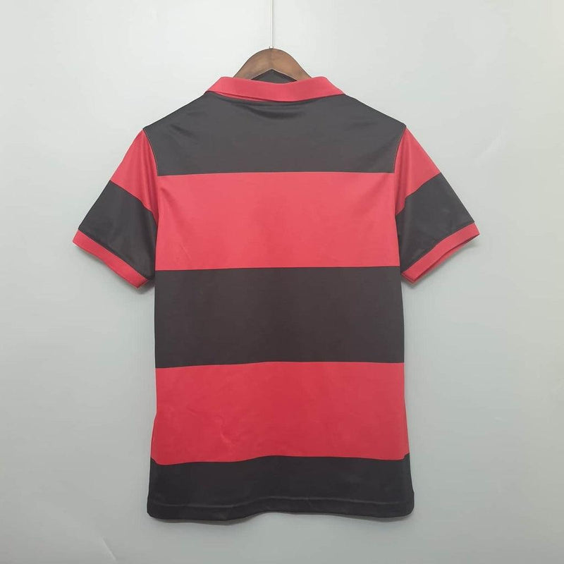 Camiseta Flamengo Retro 1982 - Rojo/Negro