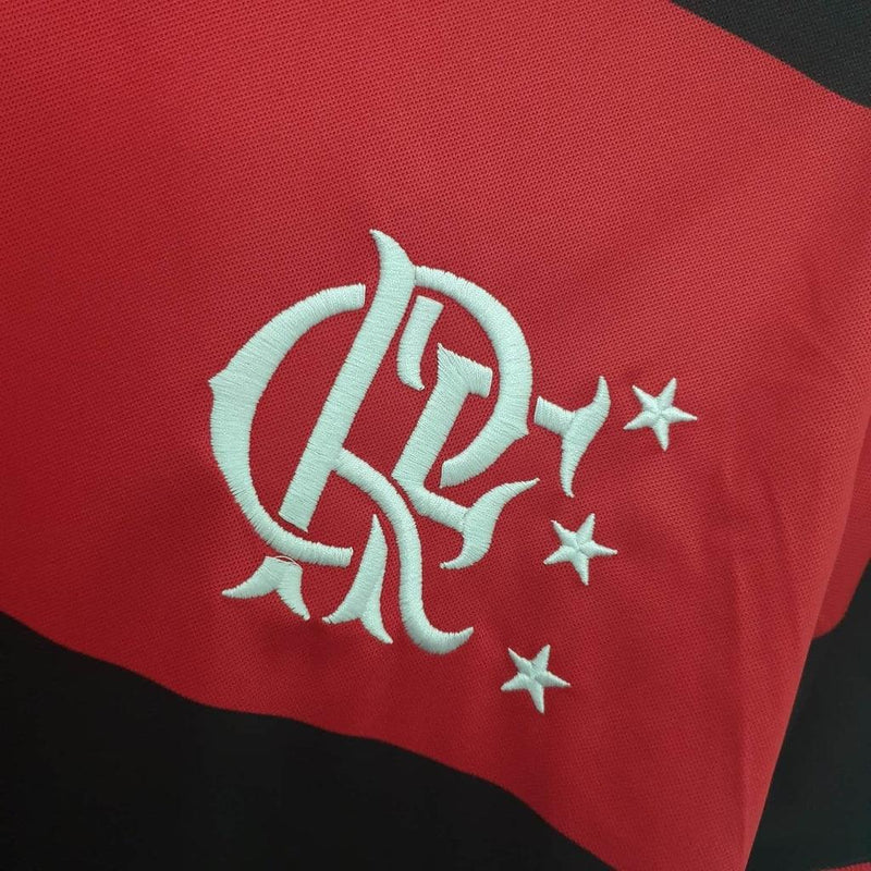 Camiseta Flamengo Retro 1982 - Rojo/Negro