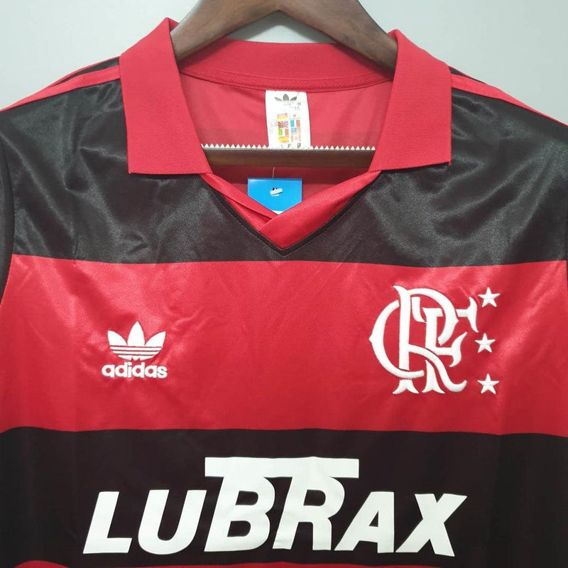 Camiseta Flamengo Retro 1990 - Rojo/Negro