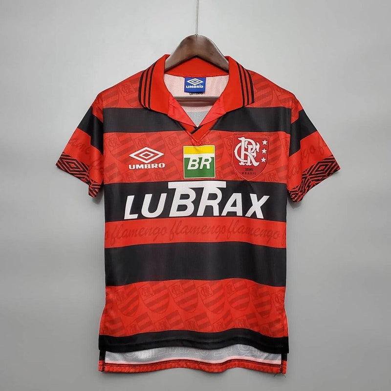 Camiseta Flamengo Retro 1995 - Rojo/Negro