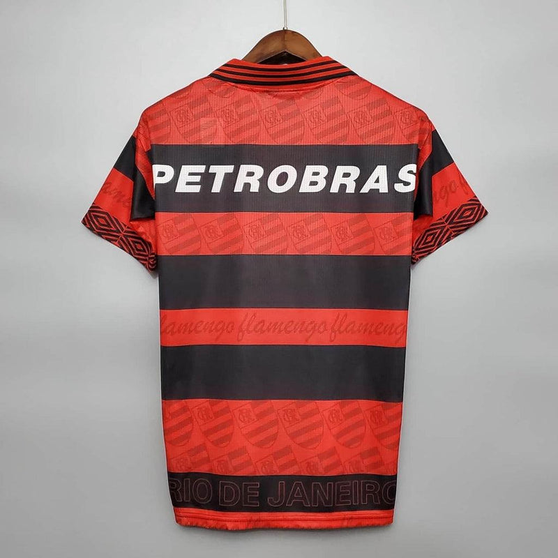 Camiseta Flamengo Retro 1995 - Rojo/Negro