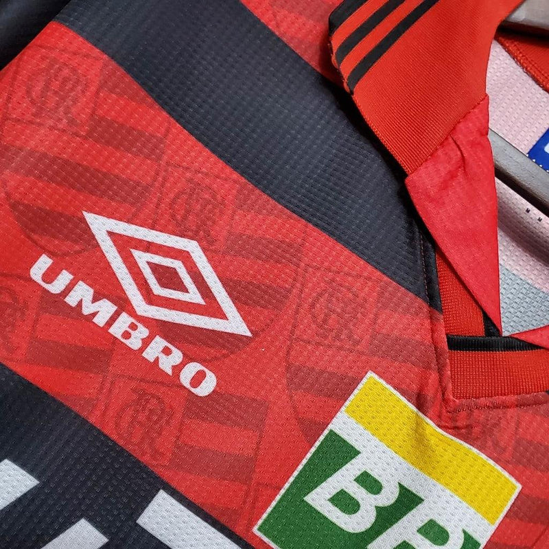 Camiseta Flamengo Retro 1995 - Rojo/Negro