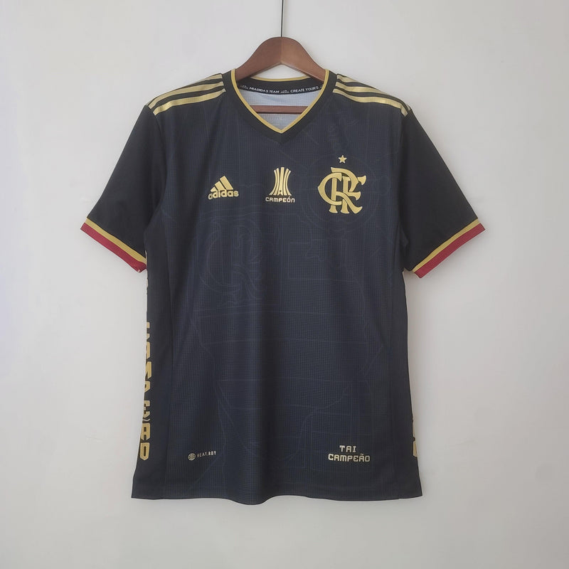 Camisa Flamengo [Tri Campeão] 23/24 Adidas - Negro