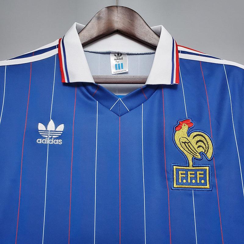 Camiseta Selección Francia Retro 1982 - Azul