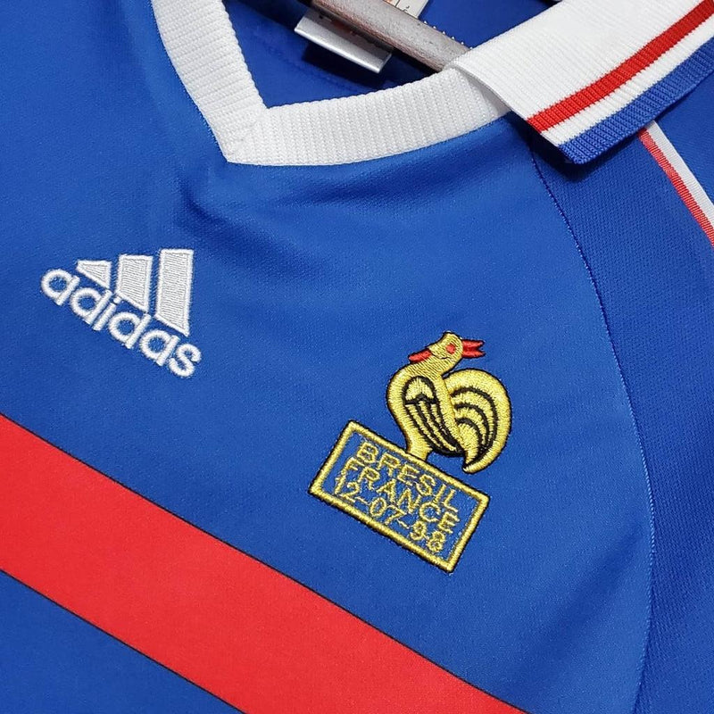 Camiseta Selección Francia Retro 1998 - Azul