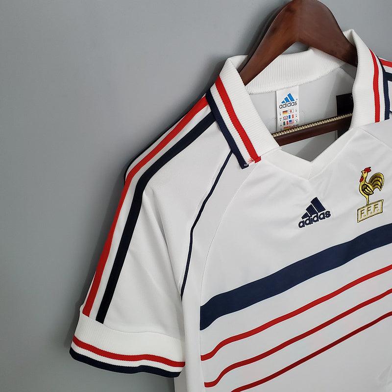 Camiseta Selección Francia Retro 1998 - Blanco