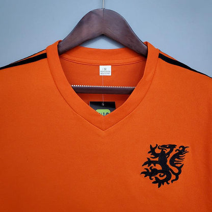 Camiseta Selección Holanda Retro 1974 - Naranja