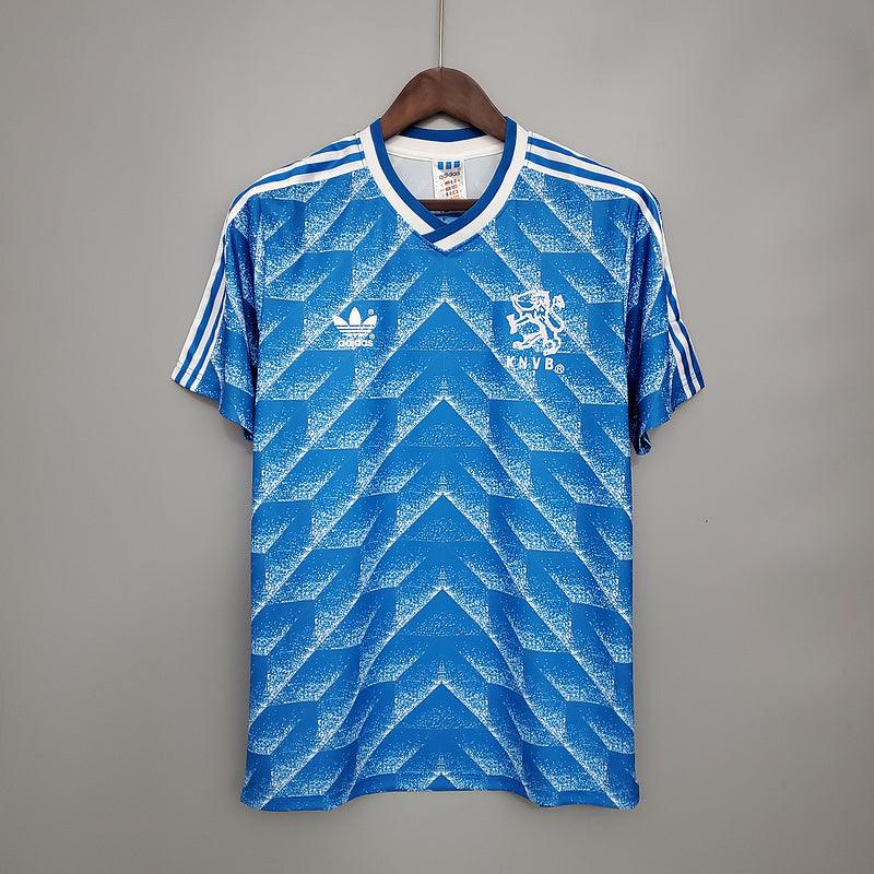 Camiseta Selección Holanda  Retro 1988 - Azul