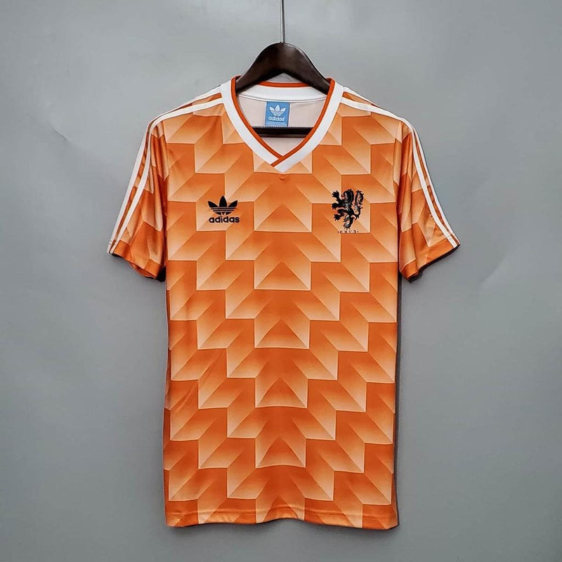 Camiseta Selección Holanda Retro 1988 - Naranja