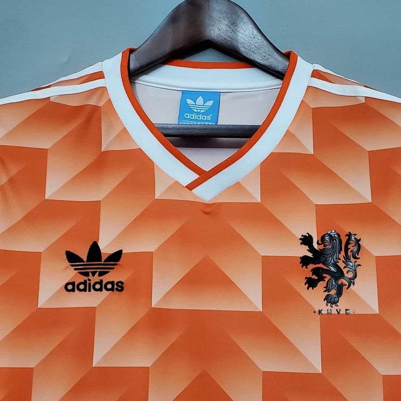 Camiseta Selección Holanda Retro 1988 - Naranja