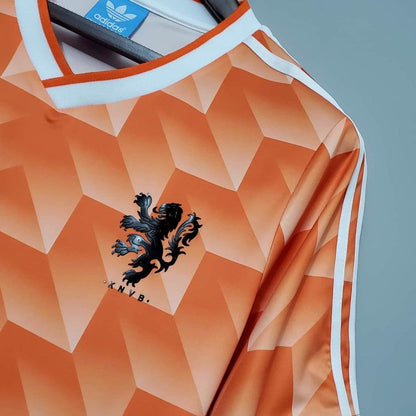Camiseta Selección Holanda Retro 1988 - Naranja
