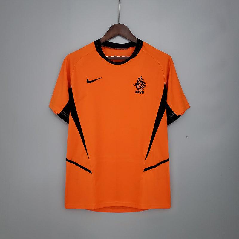 Camiseta Selección Holanda Retro 2002 - Naranja