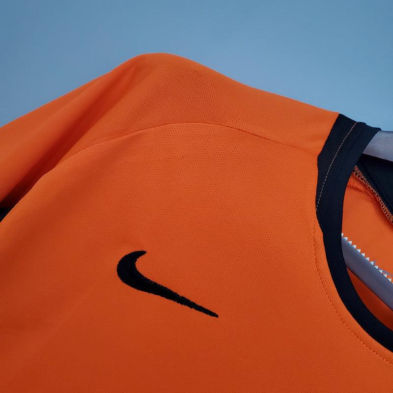 Camiseta Selección Holanda Retro 2002 - Naranja