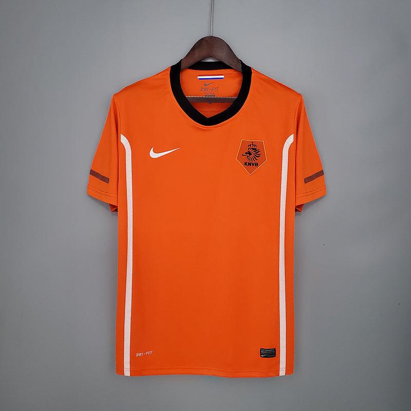 Camiseta Selección Holanda Retro 2010 - Naranja