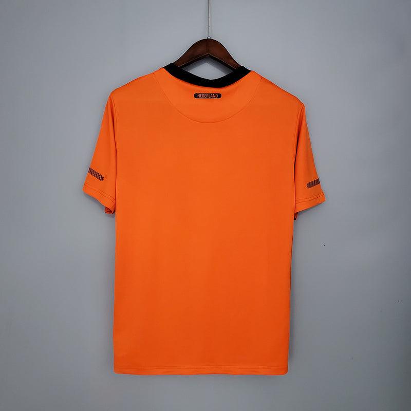 Camiseta Selección Holanda Retro 2010 - Naranja