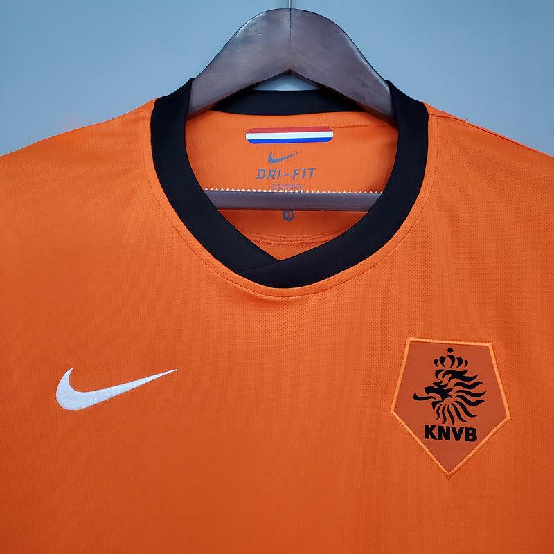 Camiseta Selección Holanda Retro 2010 - Naranja