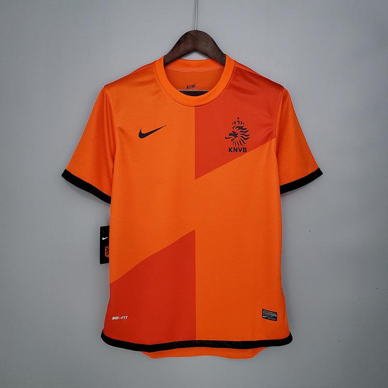 Camiseta Selección Holanda Retro 2012 - Naranja