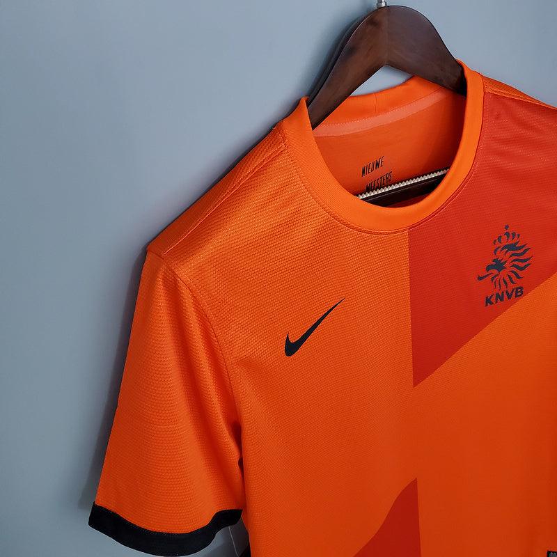 Camiseta Selección Holanda Retro 2012 - Naranja